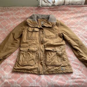 Women’s Carhartt Camel Utility Coat